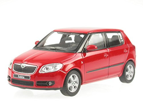 Abrex Skoda Fabia 2 red Corrida Modellauto 1:43