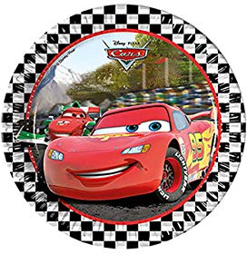 Procos 87103 - Platos de papel de Cars Formula, diámetro de 23 cm, 8 unidades, multicolor