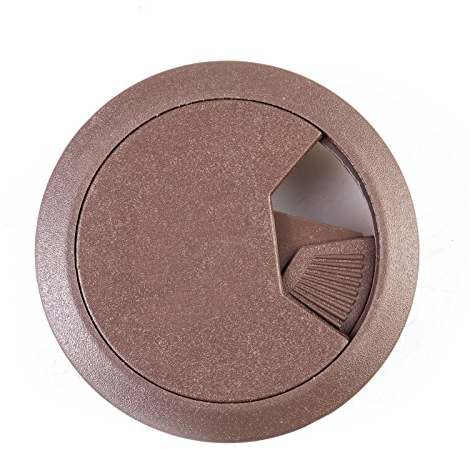 53 mm Kunststoff/Braun 5 Stück Kabeldurchlass Kabeldurchführung, Kabelführung Kabelauslass