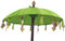 GURU SHOP Zeremonienschirm, Asiatischer Dekoschirm - Lemon, Grün, 250x190x190 cm, Zier- & Sonnenschirme