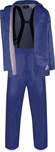 normani Wasserdichter Regenanzug, Regenkombi aus Regenjacke und Regenhose mit Hosenträger - Unisex
