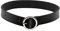 MILAKOO Schwarz PU Leder Punk Rock Gothic O-Ring Spike Rivets Choker Collier Halskette Schwarz