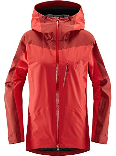 Haglöfs Damen Niva Jacke, Rot (Hibiscus Red/Brick Red), XL