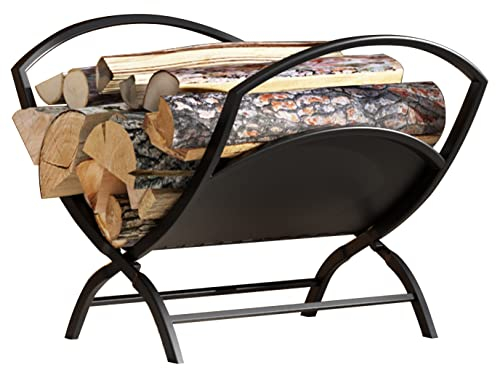 Fire Beauty Kaminholzhalter, zusammenklappbar, für drinnen und draußen, Kaminholzregal, Stapelregal, Lagerregal für Brennholz