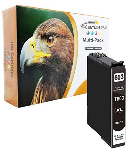 1x Black Druckerpatrone mit Chip kompatibel zu Epson 603 XL Expression Home XP-2100 XP-2105 XP-3100 XP-3105 XP-4100 XP-4105 Workforce WF-2830DWF WF-2835DWF WF-2850DWF