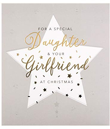Christmas Card for Daughter & Girlfriend from The Hallmark Studio - Embossed Ombre Foil Design