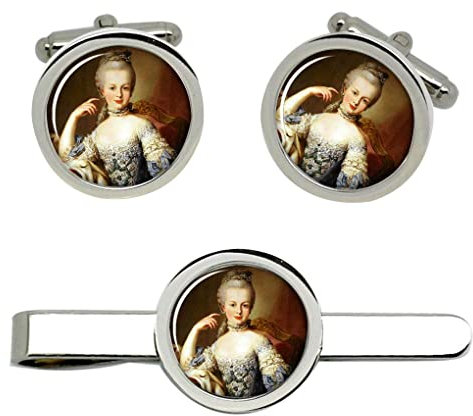 Giftshop UK Marie Antoinette Manschettenknöpfe und Krawatte Clip Set