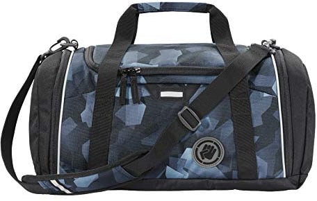 Coocazoo Sporttasche SporterPorter „Grey Rocks“, grau, Nasswäschefach, Seitentasche, Schuhfach, Abnehmbarer, Verstellbarer Schultergurt, für Jungen ab der 5. Klasse, 20 Liter
