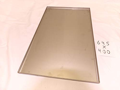 Edelstahl Fettwanne Grill Fettauffangwanne für alle Marken Campingaz Dehner Enders, EL Fuego Grandhall, Jamestown, Kingstone, Landmann Gardener Napoleon Santos Weber (1Stk 645mm x 400mm x 15mm V2A)