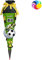 alles-meine.de GmbH Bastelset - Schultüte Farbe & Größe wählbar 70/85 / 100 cm - Fussball - inkl. Name - Farbe frei wählbar - Bastelschultüte - Zuckertüte zum selber Bastel..