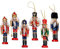 Schiaccianoci di Natale, Soldato di legno Schiaccianoci Set Decorazioni di burattini di Natale Schiaccianoci Decorazione Festival Ornamenti di Natale Regalo (6 pezzi)
