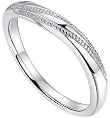 KnBoB Platin 950 Damen Ringe Niet Eheringe Verlobungsringe Gr. 62 (19.7)