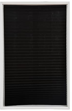 Temporary Blinds, Vertical Pleated Blinds No Drilling Self Adhesive Blinds Easy to Install Fits Blinds Window Roller for Bathroom Kitchen Living Room Office Window (Black, 60 * 180cm)