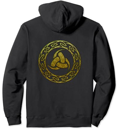 Odin Horn Keltische Knoten Wikinger Thor Loki Asgard Vintage Pullover Hoodie