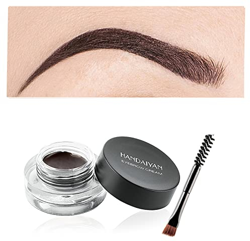 Augenbrauen-Creme, wasserdichtes Augenbrauen-Gel lang anhaltende Brauen-Pomade mit Pinsel, natürliches vielseitiges getöntes Brauen-Gel erzeugt natürlich aussehende Brauen für Feiertagspartys