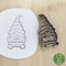Merry Christmas Wichtel cookie cutter Fondant Keksstempel/Ausstechform keksausstecher PLA ca.8cm