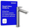 Duravit Wave Waschtischarmatur, Größe XL (Auslauf Höhe 236 mm), Wasserhahn Bad, Armatur Waschbecken, Edelstahl Gebürstet