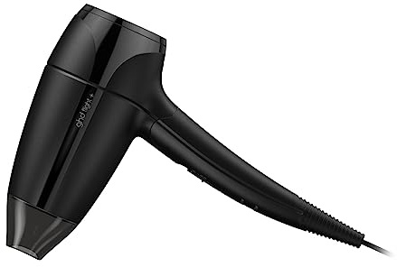 ghd Flight+ Travel Hair Dryer ― 1300w Professional Portable Hair Volumizer, Suitcase Friendly, Lightweight, Powerful, and Compact Blow Dryer with Luxurious Travel Case ― Black