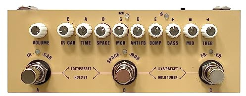 Gitarreneffekte Wiederaufladbares Multi-Effektpedal Für Die Aufnahme Von Akustikgitarren, Audio-Interface-Funktionspedal