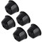 Miokycl Lot de 5 capsules de café réutilisables avec cuillère pour machine à café Dolce Gusto Noir 50 ml