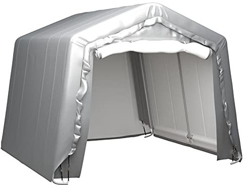 BaraSh Lagerzelt 300x300 cm Stahl Grau Carport Garden Shelter GeräTezelt Autozelt Dachzelt üBerdachungszelt Lagerzelt