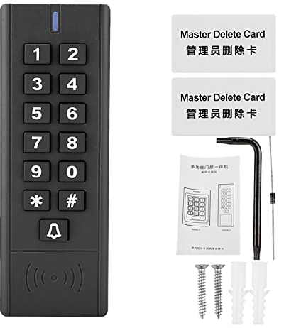 RFID-Tastatur-Zugangskontrolle, Türsicherheits-Zugangskontrolle Wiegand 26 Kartenleser Passwort IP67 Wasserdichtes Schlüsselloses Zugangssystem