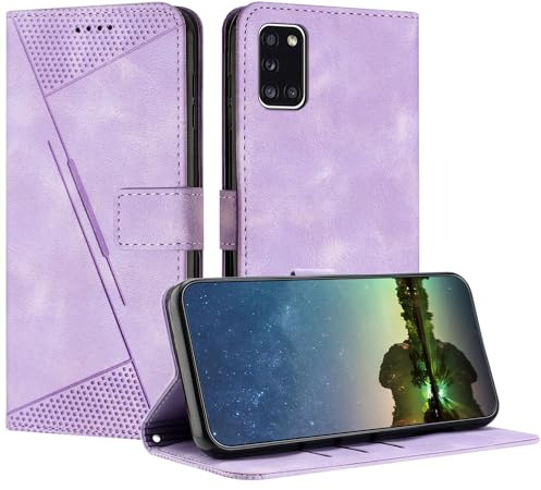 Mo-Beauty Handyhülle für Samsung Galaxy A31, PU Leder Brieftasche Klapphülle Magnetic Standfunktion Kartenfach Schutzhülle hülle für Samsung A31 - Violett