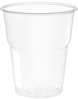 SOLEPLASTIC Bicchieri Plastica In PET Bicchieri Di Plastica Kristal 250 ml Bicchieri Plastica Rigida Trasparenti Non Deformabili H9 Cm (300)