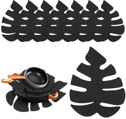 AiQInu 8 Piezas Protectores para Sartenes 35×27cm, Antiarañazos, Protector Sartenes Separadores para Ollas, Cuencos y Sartenes