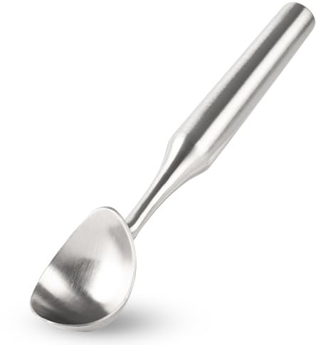 OYV 304 Stainless Steel Ice Cream Scoop, Heavy Duty, Ergonomic Handle