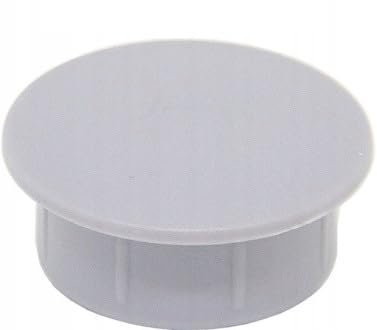 LogistSystem Bouchon d'obturation pour Trous de perçage 30 mm - Gris - Cache Trou Meuble, Capuchon Plastique, obturateur Cache Trou, Bouche Trou, Bouchon, ZDO.30