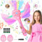 Xinrongda Machine à Bulles de Savon pour Enfants, Baguettes Magiques, Machine à Bulles Automatique avec Musique et Lumière, Cadeau pour Fille, 4 à 10 Ans, Rose