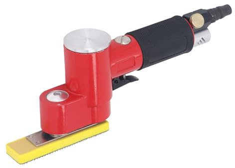 Straight Line Air Sander Pneumatic Sanding Machine 14000RPM Handheld Sander Tool for Woodworking Higher Efficiency Even Polishing Sanding for Wood Decorations and Metal Jewelry