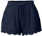 Awrvia beliebte Marken Shorts Damen Sommer Hose Mode Lässige Stoffhose Freizeit Elastische Taille Jogginghose Spitzenrand Gerades Bein Sport Strandshorts mit Kordelzug Trainingshose Hotpants