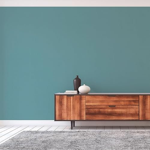Tapete Uni Einfarbig M1-No.11259 | Vlies | Blau | Türkis | Tadessi | 10,05 m x 0,53 m