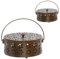 HJIAMA 2 Pièces Support Encens, Construction Creuse, Fer Classique Spirale Moustique, Coupe-Vent Porte Encens, sûr Portable, Adapté Maison, Camping et aux Voyages