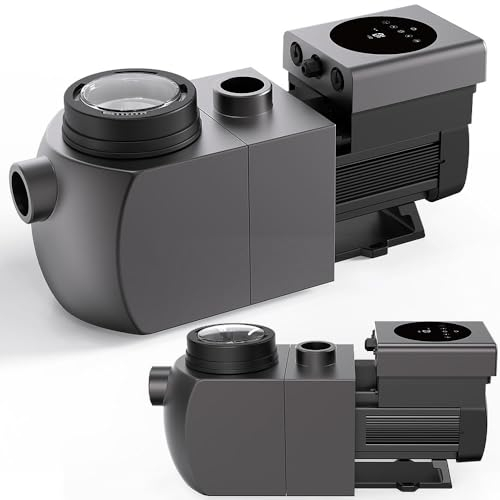 Mucola Inverter Poolpumpe Aquagem inkl. Wi-Fi 26900 l/h IH24 Schwimmbad WLAN PUMPE für Pools 40-70 m³ Umwälzpumpe nur 32,4 db Filterpumpe