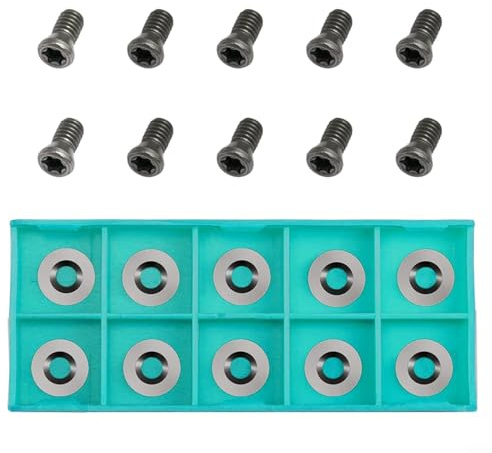 Besttoolifes 10Pcs Wood Turning Chisels Carbide 12Mm Round Ci3 Woodturning Tungsten Carbide Inserts Tips, Mini&Mid-Size Finishers/Easy Start/Full&Pro-Size Hollower Woodturning Tool