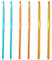 6 Pcs Crochet Hooks 5 mm 5.5 mm 6 mm Knitting Needles Craft Yarn Aluminum Crochet Needles for Beginners, UK Size 6/5/4