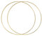 Qianly 2er Pack Große Metall Blumenkranz Makramee Gold Hoop Ringe für DIY Hochzeitskranz Dekoration, Traumfänger Und Makramee Wandbehang Handwerk, 45cm