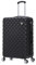 Preston Morgan Suitcase Large on 4 Dual Spinner Wheels Super Lightweight ABS Hard Shell Hold Check in with Built-in TSA Lock (Black, 109 Liter)