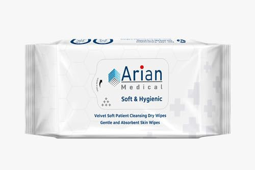 Patient Cleansing Adult Personal Care Incontinence Soft Dry 100 Wipes – Large, Soft & Thick Biodegradable Chemical-Free baby wipes, Make up cleansing wipes for Sensitive Skin (1 Pack)