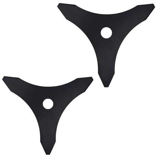 Freischneider Messer, Messer Freischneider, Messer 2 Stück, 3-Zahn-Klingen Für Freischneider, Messer Für Freischneider Benzin, Ideal Für Garten, Park, Landwirtschaft