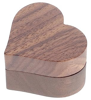 Healvian Scatola Per Fedi in Legno Custodia Per Nuziali Scatola Per Fedi Per e Cerimonia Nuziale