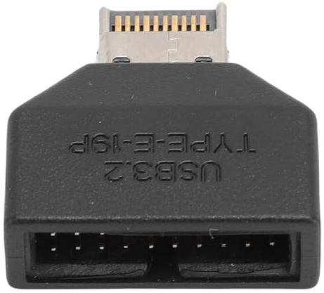 VBESTLIFE USB 3.2 Header mit 19 -Pin -Adapter in USB C, 10 Gbit/S Motherboard Extension Converter Plug and Play.