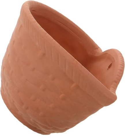 Gadpiparty Pot de Fleurs Mural Poterie Terre Cuite Rouge Drainage Suspension Murale sans Perçage pour Balcon Jardin et Décoration Intérieure