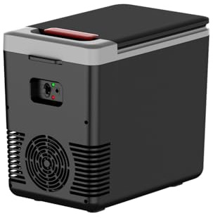 EAFCAuto 12 V/220 V Mini refrigerador multifunción portátil de 10 L, coche y casa de doble uso, para coche, hogar y viajes, Congelador/enfriador/calentador eléctrico portátil.