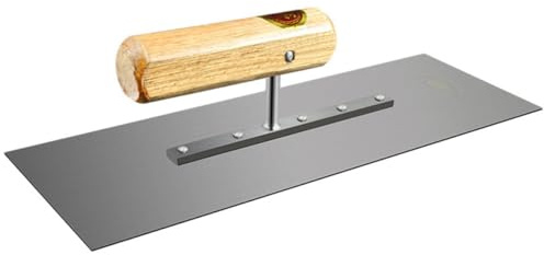 Zerodeko Maurerkelle Flachkelle Manganstahl 32cm lang mit Holzgriff für Mörtel Lösen und Rollputz Arbeiten Am Bau