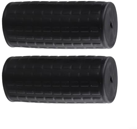 Gettimore 2 Pack Wheelbarrow Rubber Handle Covers with 8-42 mm Inner Diameter Round Tube Fit, Non-Slip Anti-Skid Shock Absorption Grips for Comfortable Secure Gardening(122 x 40mm)