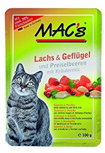 Mac's Cat Pouch, Lachs+Geflügel